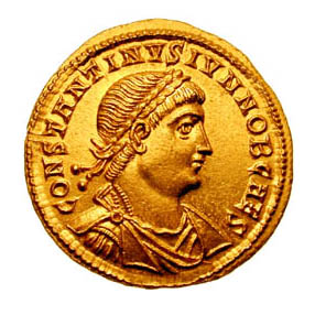 Старинная золотая монета Флоренции